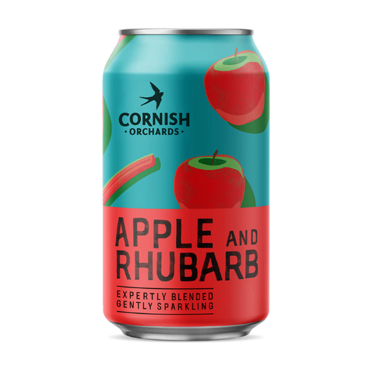 Cornish Orchards Apple and Rhubarb 330ml Cans
