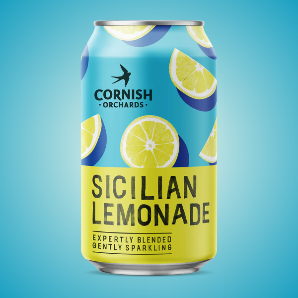 Cornish Orchards Sicilian Lemonade 330ml Cans
